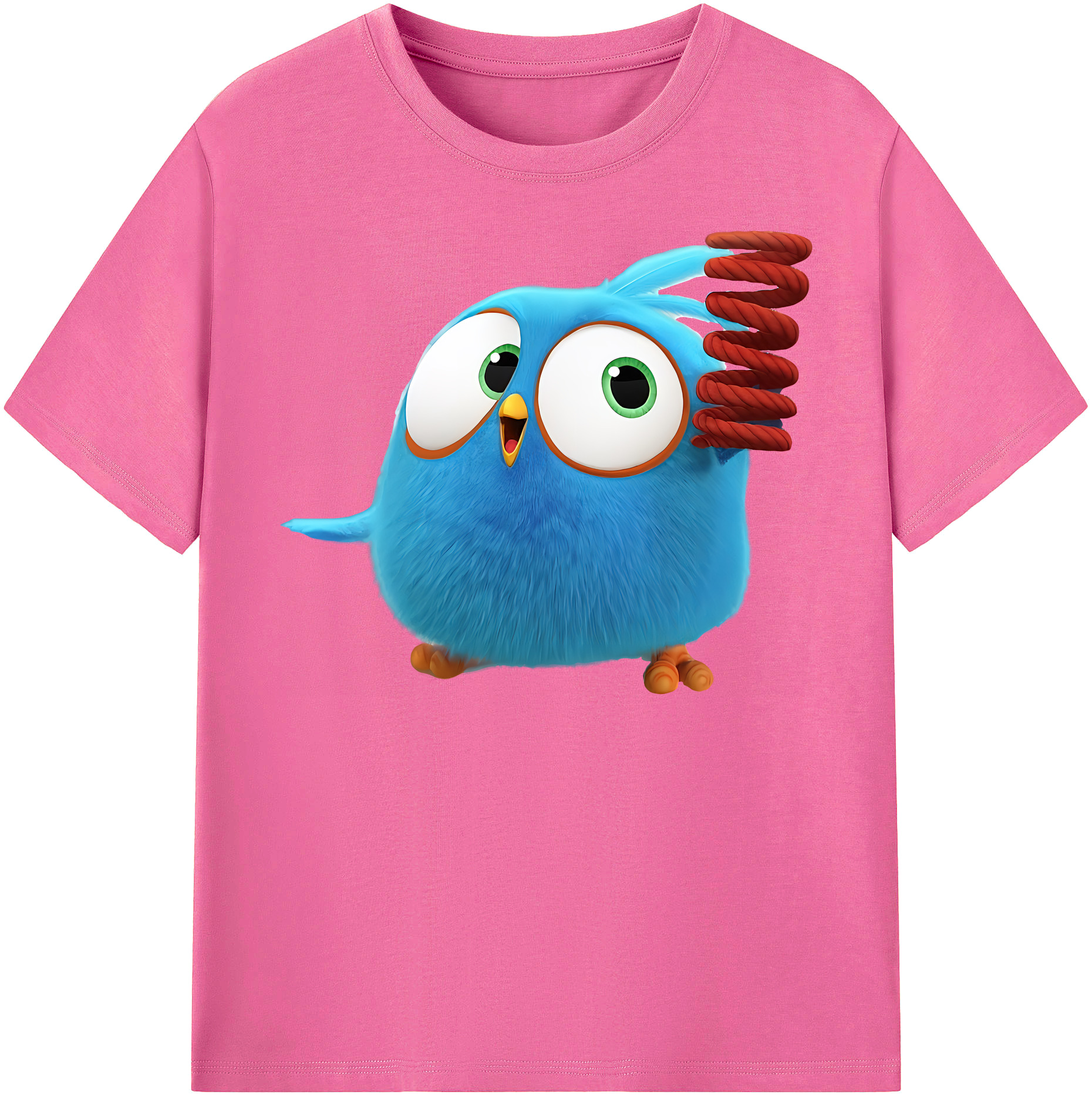 （画像用） Angry Birds アングリーバード レディースカジュアルプリントTシャツ（綿100％）